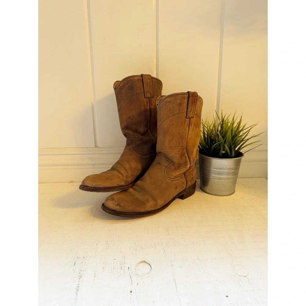 Justin Roper Boots Size 7 Authentic - Picture 3 of 8